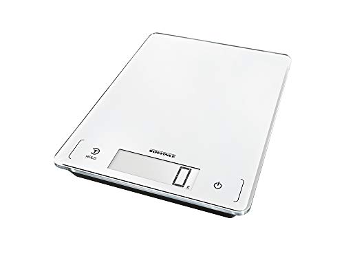 Soehnle Báscula para cocina Page Profi 300, peso digital blanco con función Sensor Touch, báscula electrónica hasta 20 kg (precisión de 1 g)