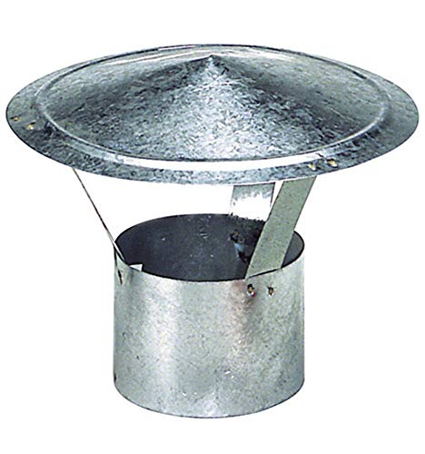 SOMBRERO EXTRACTOR DE HUMO ESTUFA DE LEÑA GRIS GALVANIZADO 300MM (MILÍMETROS) IDEAL ESTUFAS CHIMENEAS HOGAR PISO MASIA CORTIJO