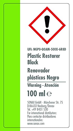 SONAX Renovador plásticos (100 ml) con esponja aplicadora | N.° 04091000-544