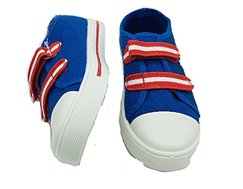 Sonic The Hedgehog Bombas de lona para niños tamaño 7-3, color Azul, talla 32 EU