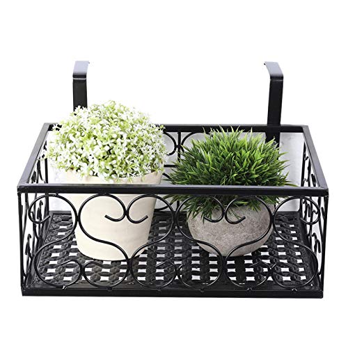 Soporte de flores para ventana de estilo europeo Soporte moderno para macetas Bonsai Jardinera colgante Decoración de balcón 1 x Estante para flores 2 x Accesorios para varillas 4 x Accesorios para tu