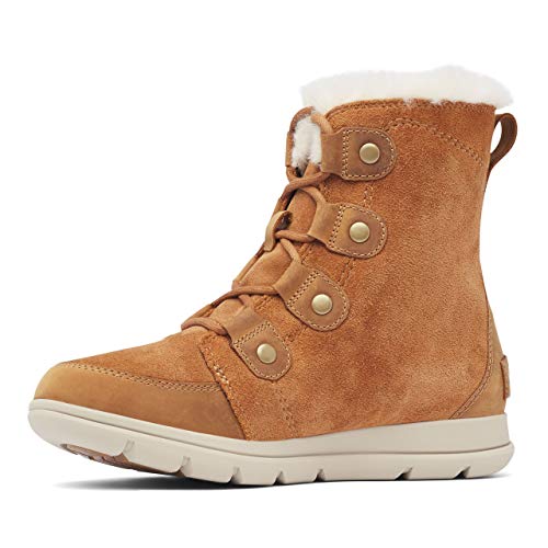 Sorel Explorer Joan Botas para nieve para Mujer, Marrón (Camel Brown/Ancient Fossil), 43 EU