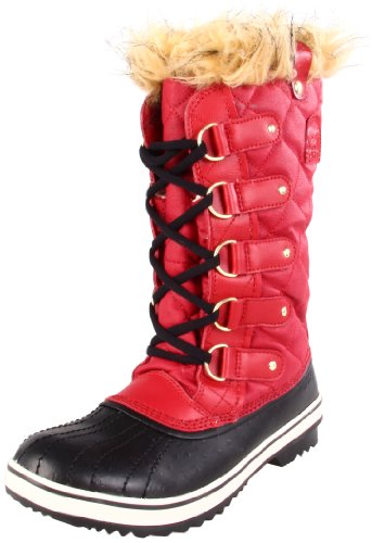 Sorel Womens Tofino Canvas para mujer Botas Chilli Pepper/Black nl1779 – 601, - Chilli Peper/Black, 40 EU