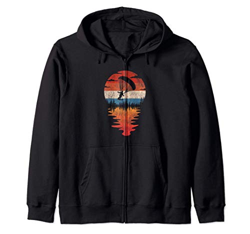 Speed Flying und Speed Riding Retro Vintage Sunset Style Sudadera con Capucha