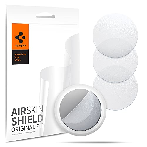 Spigen AirSkin Shield Protector de Pantalla para Airtag, Película de TPU, Mate Claro - 4 Unidades