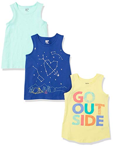 Spotted Zebra 3-Pack Sleeveless Tank Tops Top-and-Cami-Shirts, Outside, X-Large (12) US,