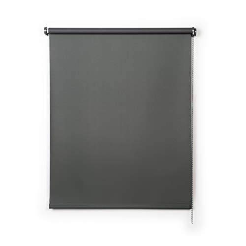 STORESDECO - Estor Enrollable Opaco, Estor Blackout, Persiana Opaca para Ventanas y Puertas | Color Gris Verde, 80 cm x 180 cm