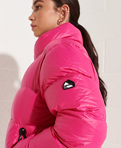 Superdry Alpine Luxe Down Jacket Chaqueta, Cabaret Pink, L para Mujer