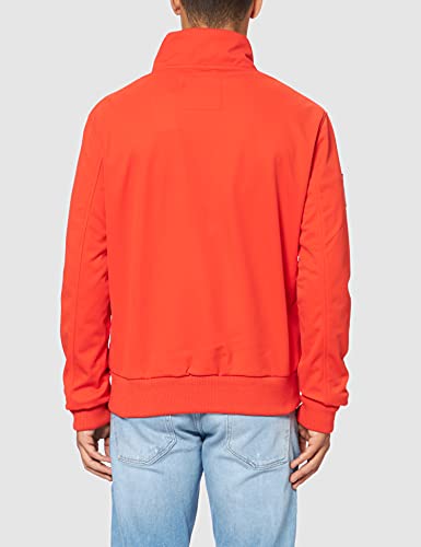 Superdry Chaqueta Bonded Soft Shell, Bold Orange, L para Hombre