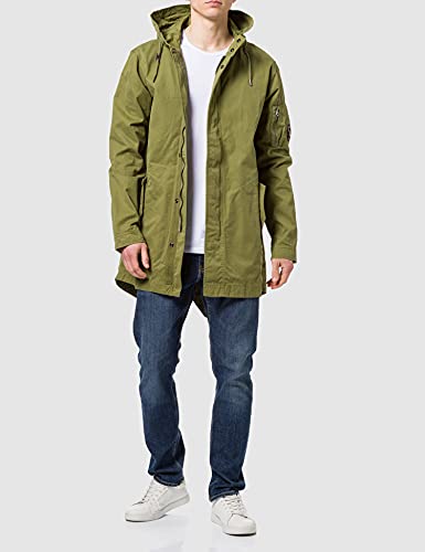 Superdry Service Fishtail Parka Chaqueta, Lieutenant Olive, XL para Hombre