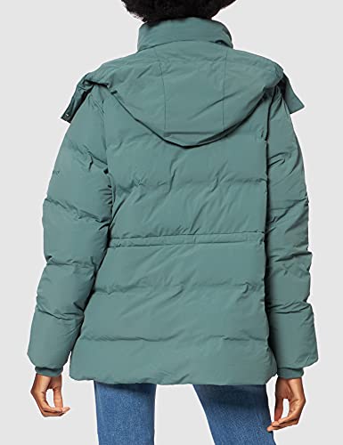 Superdry Train Boxy-Tope para Entrenamiento Chaqueta, Color Plateado, M para Mujer