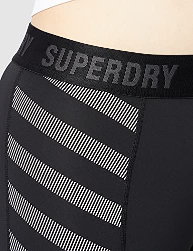 Superdry Train Essential Tight Mallas Ajustadas, Negro, M para Mujer