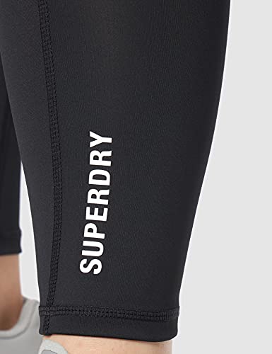 Superdry Train Essential Tight Mallas Ajustadas, Negro, M para Mujer