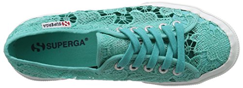 Superga 2750 Macramew - Zapatillas para mujeres, color turquesa (aqua marine), talla 35 EU (2.5 UK)