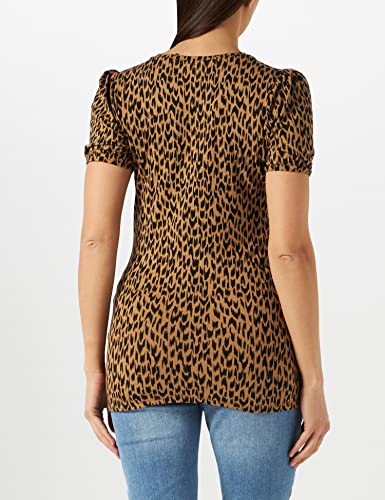 SUPERMOM tee Short Sleeve Allover Print Etnic Camiseta, Tigers Eye-P914, 34 para Mujer