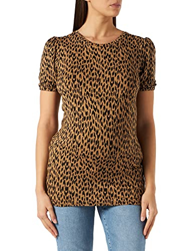 SUPERMOM tee Short Sleeve Allover Print Etnic Camiseta, Tigers Eye-P914, 34 para Mujer