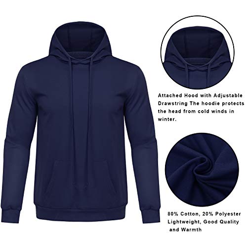 Sykooria Sudadera con Capucha para Hombre Camiseta Deportivo de Manga Larga Hoodie con Bolsillo Invierno Otoño Casual Correr Entrenamiento