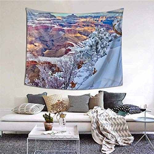 Tapices decorativos Impresionantes vistas del Gran Cañón Arizona Tapiz de pared Decoración 60x51 pulgadas (152x130cm) Colgante de pared Arte Decoración para el hogar Poliéster para sala de estar Dorm