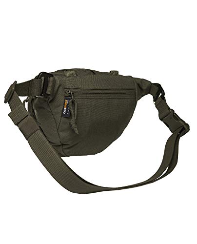 Tasmanian Tiger TT Modular Hip Bag - Riñonera táctica Molle compatible con EDC, con 3 compartimentos (oliva)