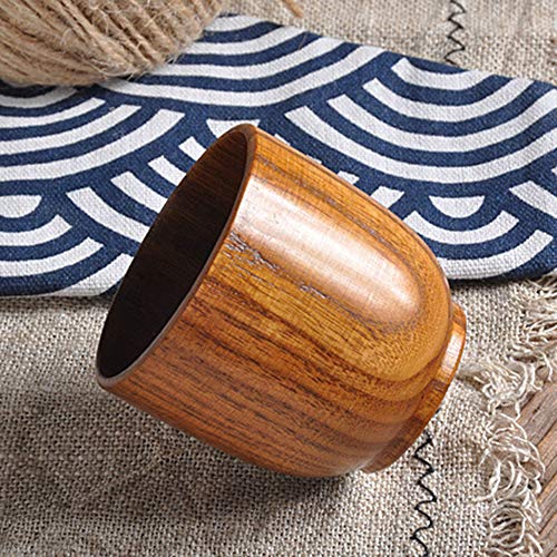 Taza De Madera Maciza Natural Taza De Té De Madera Para Beber Tazas Japonesas De Madera Copa De Madera De Azufaifa Taza De Café Taza De Té De Sake Taza Exquisita Creativa Taza Hecha A Mano 2 Piezas