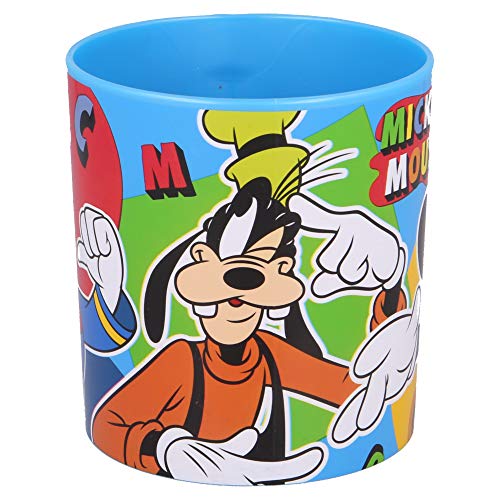 Taza Infantil De Plástico Para Microondas De 350 Ml |Mickey Cool Summer