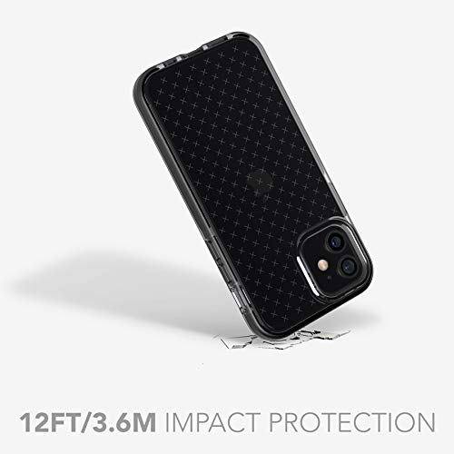 tech21 EVO Check - Funda antimicrobiana para Apple iPhone 12 y 12 Pro 5G (protección contra gérmenes), Color Negro