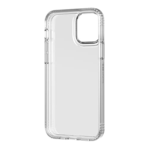 tech21 EVO Clear - Carcasa Transparente para teléfono iPhone 12 y 12 Pro, Carcasa antigérmenes y antimicrobiana, protección contra caídas de 3 m, 6,1 Pulgadas (T21-8379)