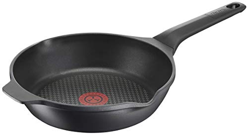 Tefal Aroma- Juego de 3 Sartenes: 3 Sartenes de 22/24/26 cm de aluminio fundido, recubrimiento titanio, sartenes antiadherentes, Thermosport, bordes vertedores, base gruesa, todo tipo de cocinas