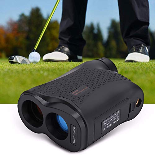 Telémetro de Golf, Telémetro Prismático Profesional Monocular Medidor de Distancia Larga, 6X Aumento, Velocidad de telescopio Caza de Golf Compacto, Negro