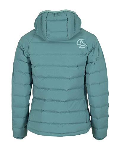 Ternua Chaqueta Nuptse H-Down Jacket W Mujer, Pagoda Blue, XL