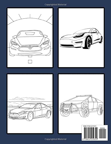 Tesla Coloring Book: Perfect Coloring Book For Adults and Kids With Incredible Illustrations Of Tesla For Coloring And Having Fun.