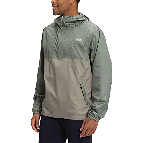 The North Face Men's Cyclone Anorak, Agave Green/Mineral Grey, S