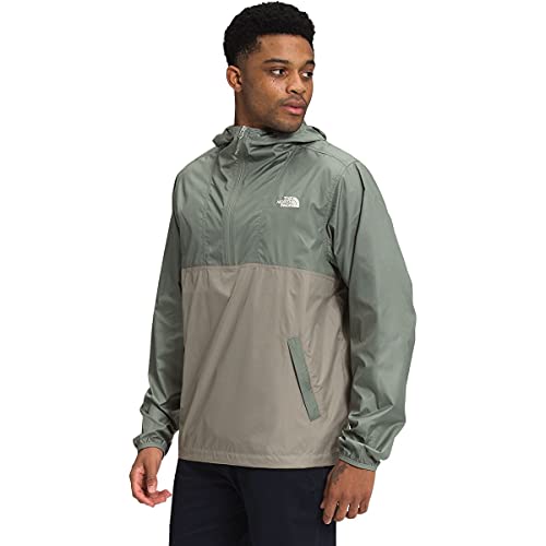 The North Face Men's Cyclone Anorak, Agave Green/Mineral Grey, S