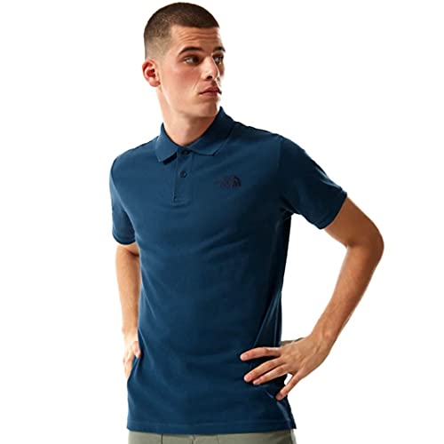 The North Face Men's Polo Piquet - Camiseta para hombre (paquete de 1), M. Blue, XS