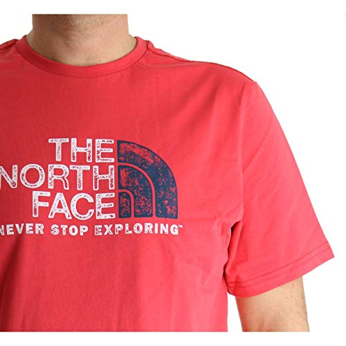The North Face Men's S/S Rust 2 tee Camiseta, R. Red, S Hombre