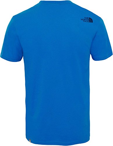 The North Face S/S Mount Line Camiseta de Manga Corta, Hombre, Azul (Bomber Blue), M