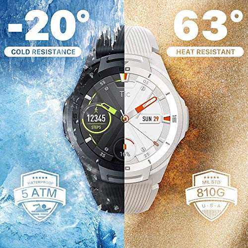 Ticwatch S2 Smartwatch Reloj Inteligente y Deportivo con Sistema Operativo Wear OS by Google 1.39" AMOLED GPS Integrado, Batería 415 mAh 5ATM Impermeable Duradero, Compatible con iPhone y Android