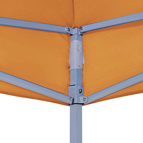 Tidyard Cubierta Superior Reemplazo para Toldo de Repuesto al Aire Techo de Carpa para Celebraciones Naranja 4,5x3 m 270 g/m² 270 g/m² (la Estructura de la Carpa no está incluida)