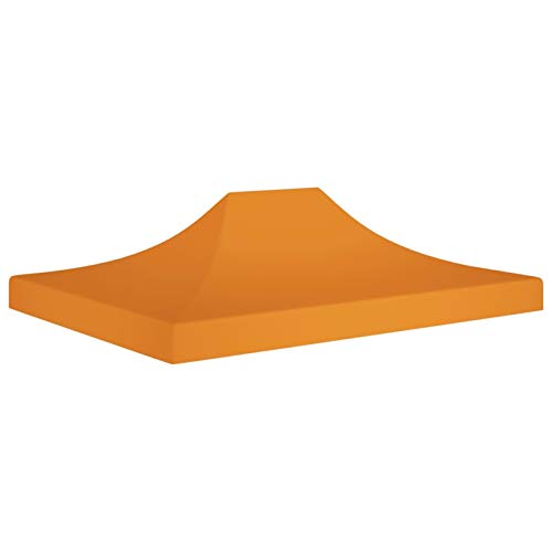 Tidyard Cubierta Superior Reemplazo para Toldo de Repuesto al Aire Techo de Carpa para Celebraciones Naranja 4,5x3 m 270 g/m² 270 g/m² (la Estructura de la Carpa no está incluida)