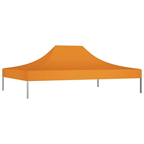 Tidyard Cubierta Superior Reemplazo para Toldo de Repuesto al Aire Techo de Carpa para Celebraciones Naranja 4,5x3 m 270 g/m² 270 g/m² (la Estructura de la Carpa no está incluida)