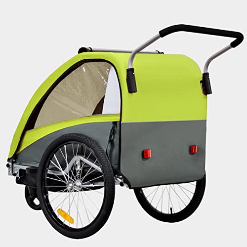 Tiggo Remolque de Bici para niños con Kit de Footing - BT603-D02 Verde