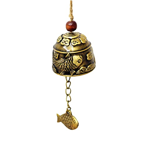 Tiny Carp Fish Colgante Colgante Breeze Chime Lucky Bell House Temple