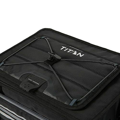 TITAN Nevera portatil Capacidad 40 latas + Hielo 1330878 5 Capas de Aislamiento. hasta 2 dias de conservacion del Hielo. Color Negro.