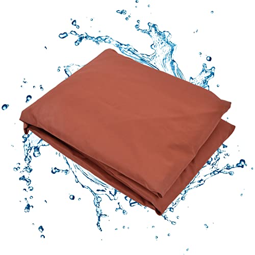 Toldo de Vela de Sombra para el Sol, Toldo de Bloqueo UV Rectangular Resistente, Toldo de Vela de Sombra Portátil para Patio Al Aire Libre, Césped, Jardín, Patio Trasero (3 X 4 M) (rojo Ladrillo)