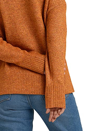 TOM TAILOR Denim 1027539 Jersey de poliéster Reciclado, 27549 – Amber Brown Melange, XXL para Mujer