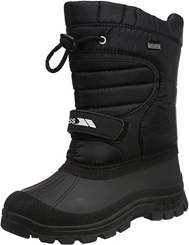 Trespass Dodo - Botas de nieve de poliuretano unisex, color negro, talla 35 EU