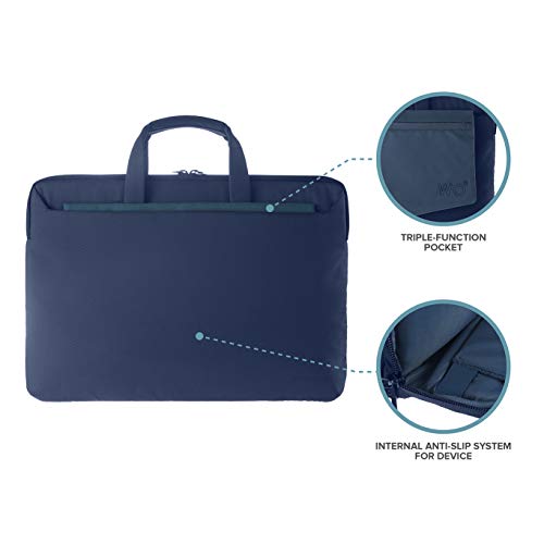 Tucano-Bolsa de Trabajo para Portátil de 15,6 Pulgadas y para MacBook de 15 Pulgadas. Maleta para Mujeres y Hombres con Correa de Hombro y Bolsillo Interior Acolchado para Ordenador, iPad y Tableta