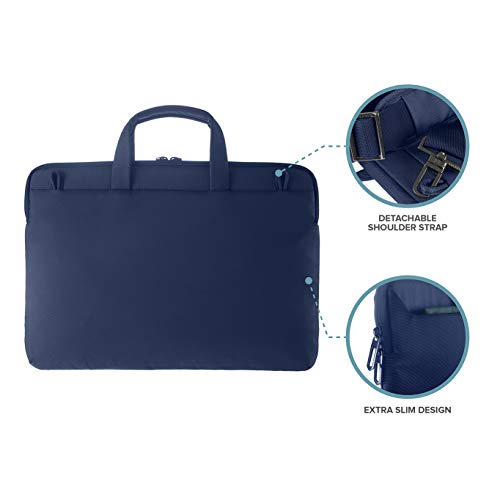 Tucano-Bolsa de Trabajo para Portátil de 15,6 Pulgadas y para MacBook de 15 Pulgadas. Maleta para Mujeres y Hombres con Correa de Hombro y Bolsillo Interior Acolchado para Ordenador, iPad y Tableta