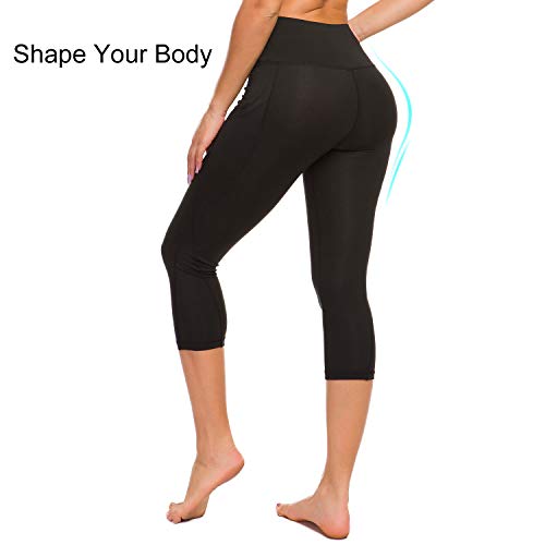 TUPARKA Mallas Pantalones Deportivos Leggings Mujer con bolsillos, Running Fitness cintura alta Medias Pantalones de yoga elásticos Control de barriga Gimnasio Deportes para mujeres