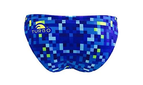 Turbo - BIKINI PIXELS Patrón de ajuste cómodo doble capa (Braga, Slip 32 / TURBO S)